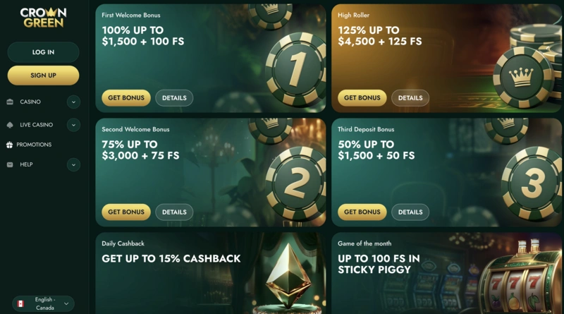 CrownGreen Bonuses